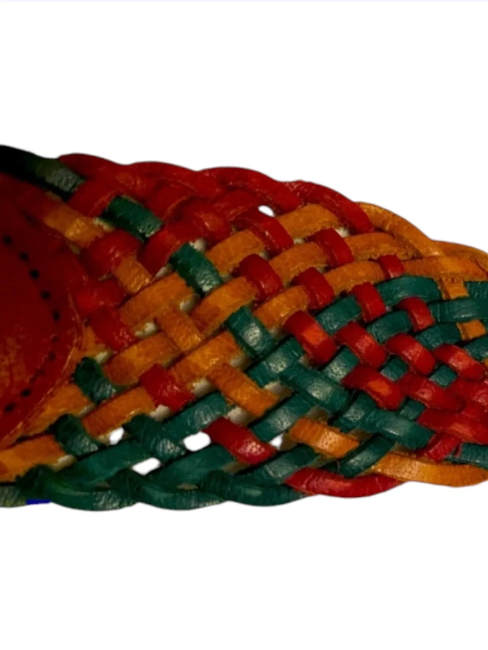 NWOT Hollister VTG Braided Multi/Color Coastal Cowgirl Leather Round Boho Belt